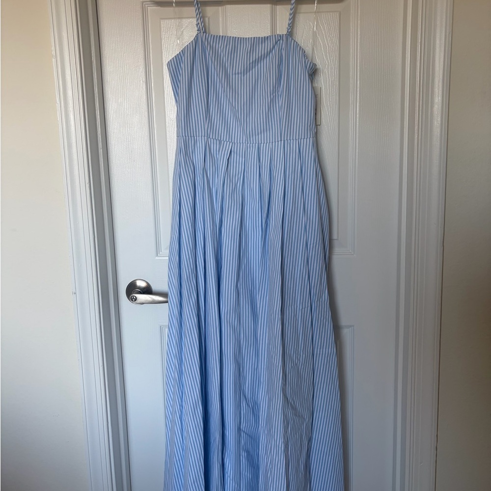 a new day Blue and White Striped Dress